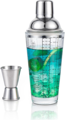 Glass cocktail shaker - glass,