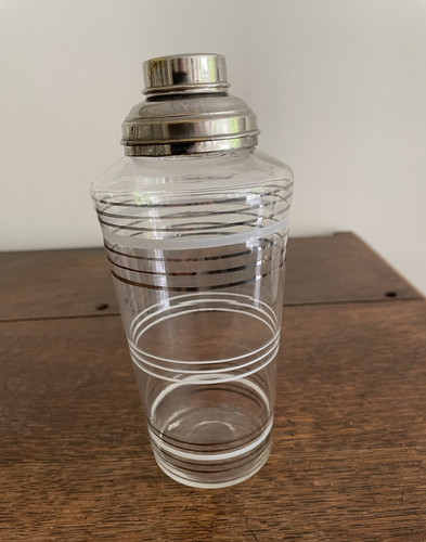 Glass cobbler cocktail shaker - cobbler,
