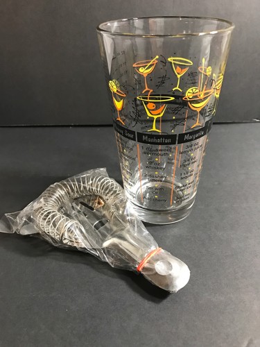 Cocktail glass strainer retro - cocktail,