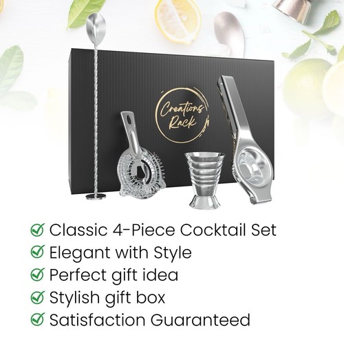 Stainless steel cocktail kit - stainless,