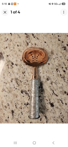 Copper finish metal handheld - metal,