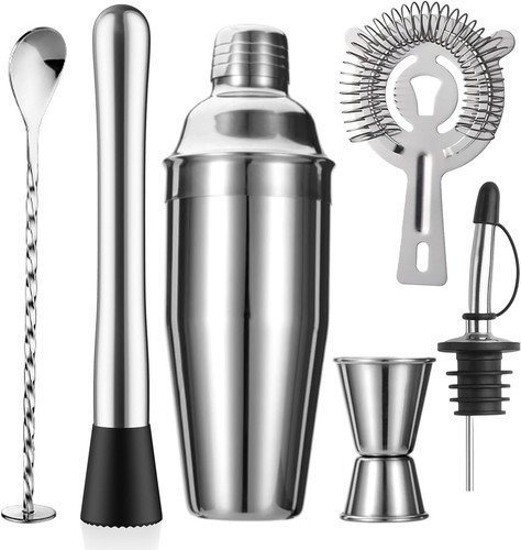 Piece cocktail shaker set - 6-piece,