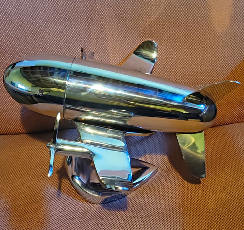 Godinger silver metal airplane - silver,