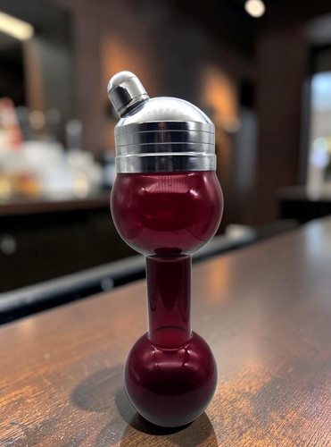 Rare barbell cocktail shaker - barbell,