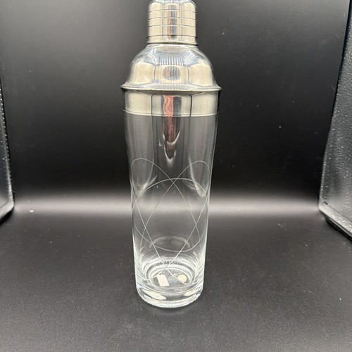 Vintage etched glass - glass, cocktail