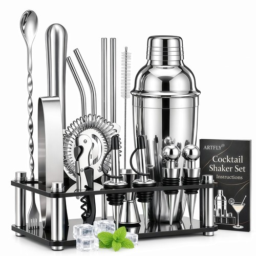 Piece cocktail shaker set - 18-piece,